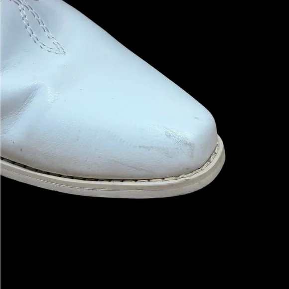 IUV brand white western cowboy boots for women mid calf size 8 - Picture 5 of 13